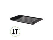 NavePoint Cantilever Server Shelf Vented Shelves Rack Mount 19 1U Black 14 350mm deep