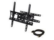 NavePoint Articulating Wall Mount Bracket With Dual Arm Tilt Swivel 23 52 Inches with HDMI cable
