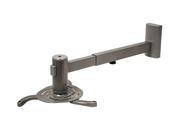 Navepoint Universal LCD DLP Projector Wall Mount Bracket With Tilt And 360? Swivel Holds Up To 44 Lbs Silver