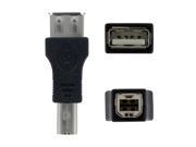 NavePoint USB 2.0 Type A Female to Type B Male Adapter