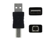 NavePoint USB 2.0 Type A Male to Type B Male Adapter