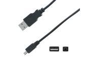 NavePoint USB 2.0 Type A Male to 4 Pin Mini B Male Cable 10 Ft Black