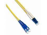 NavePoint LC LC Fiber Optic Patch Cable Duplex 9 125 Singlemode 1M Yellow