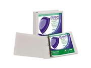 Samsill Clean Touch Locking Round Ring View Binder Protected with an Antimicrobial Additive SAM18257