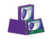 Samsill Clean Touch Round Ring View Binder Protected with an Antimicrobial Additive SAM17238