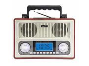10 Band Am FM Shortwave Radio SC 1098WOOD