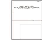 6 x 4 Integrated Laser Label Form Legal Size Sheets 1 Label Right Carton of 1500