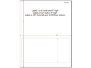 6 x 4 and 2 x 4 Integrated Laser Label Form Sheets 2 Up Labels Carton of 1500