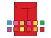 Open End Catalog Envelopes 9 x 12 28 Recycled Brightly Colored Red Acid Free Center Seam Box of 500