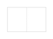 17 x 11 Laser Cut Sheet 20 White Stock 1 Vertical Perforation 8 1 2 from Left Carton of 2500