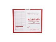 Nuclear Medicine Red 185 Category Insert Jackets System I Open Top 14 1 4 x 17 1 2 Carton of 250