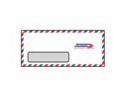 10 Service Airmail Window Envelopes 4 1 8 x 9 1 2 20 Red Blue Airmail Border Par Avion Front Back Box of 500