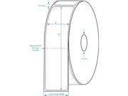 4 x 13 White General Use Label w Perf Thermal Transfer Labels Perfed 475 per roll 4 Rolls per Carton