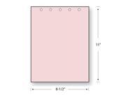 Pink 8 1 2 X 11 20 5 Hole Punch Top Lazer Cut Sheets Carton of 2500 Sheets