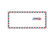 10 Service Airmail Envelopes 4 1 8 x 9 1 2 20 Red Blue Airmail Border Par Avion on Front Back Box of 500