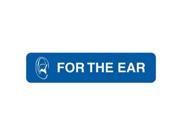 For The Ear 1 5 8 x 3 8 Blue White Label Roll of 500