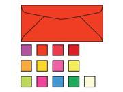 10 Regular Business Envelopes 4 1 8 x 9 1 2 24 Recycled Brightly Colored Orange Acid Free No Window Box of 500