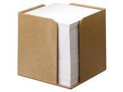 Brown Memo Cube with 700 Sheets 100% Biodegradable and Compostable Materials Box of 1