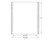 9 1 2 x 11 Register Bond Computer Paper with Clean Edge Perforations 2400 Sheets per Case