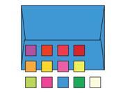 A 2 Announcement Envelopes 4 3 8 x 5 3 4 24 Recycled Brightly Colored Blue Square Flaps Down Box of 500
