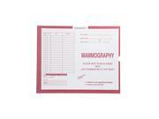 Mammography Pink 190 Category Insert Jackets System II Open End 14 1 4 x 17 1 2 Carton of 250