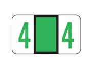 Jeter Compatible Numeric 4 Labels Polylaminated Stock 15 16 X 1 5 8 Individual Numbers Roll of 500