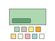 10 Poly Window Business Envelopes 4 1 8 x 9 1 2 24 Recycled Green Pastel Acid Free Diagonal Seam Box of 500