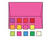 A 7 Announcement Envelopes 5 1 4 x 7 1 4 24 Brightly Colored Pink Square Flaps Down Box of 500