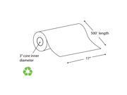 17 x 500 20 Recycled Paper Wide Format Roll Taped Carton of 4 Rolls