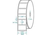 2.25 x 1.25 White Direct Print Thermal Labels 1000 per roll 12 Rolls per Carton