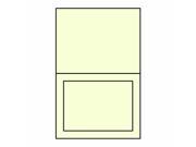 A 7 Longfold Embossed Panel Card 10 x 7 100 Recycled Creme Acid Free Raised Embossed Panel Box of 100