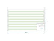 2 Ply Carbonless Paper 1 2 Green Bar Form Size 14 7 8 x 8 1 2 W x H Carton of 1800