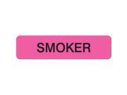 Chart Labels SMOKER Fl Pink 1 1 4 X 5 16 Roll of 500