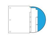 90 1 5 Cut Single Reverse Collated No Copier Mylar on Tab Area 3 Hole Punch Carton of 1250 Tabs