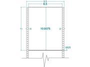 8.5 x 10.938 One Across White Full Page Pinfeed Labels 500 Labels Per Carton