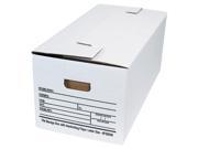 Letter Size Interlocking Flap File Storage Boxes Box of 12