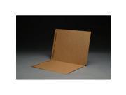 17 pt Brown Kraft Folders SFI Compatible Full Cut END TAB Letter Size Fastener Pos 1 3 Box of 50