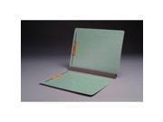 Green Type I Pressboard Folders Full Cut END TAB Letter Size 2 Exp. Fastener Pos 1 3 Box of 25