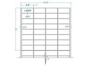 3.3 x 1.4375 Four Across White Pinfeed Address Labels 20000 Labels Per Carton
