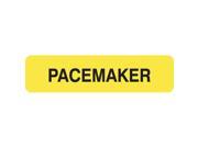 Chart Labels PACEMAKER Fl Chartreuse 1 1 4 X 5 16 Roll of 500