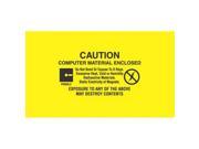 3 x 5 Caution Computer Material Labels 500 per Roll