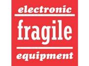 4 x 4 Electronic Equipment Fragile Labels 500 per Roll