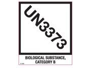 4 3 4 x 4 Biological Substance Category B UN3373 500 per Roll