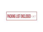 3 x 110 Yd 1.9 mil Polypropylene Hot Melt Packing List Enclosed Printed Tape Case of 6 Rolls