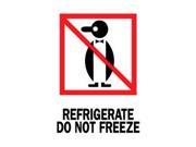 3 x 4 Refrigerate Do Not Freeze Labels 500 per Roll