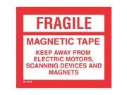 4 x 4 3 4 Fragile Magnetic Tape Labels 500 per Roll
