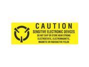 5 8 x 4 Caution Sensitive Electronic Devices Labels 500 per Roll
