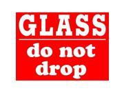 3 x 4 Glass Do Not Drop Labels 500 per Roll