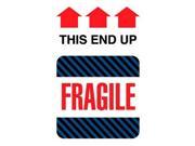 6 x 4 Fragile This End Up Labels 500 per Roll