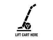 3 x 4 Lift Cart Here Labels 500 per Roll